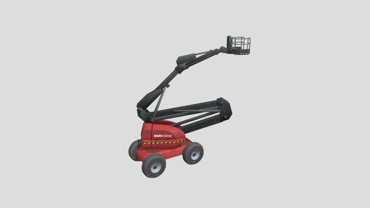 Elevator Construction Car 3D Model