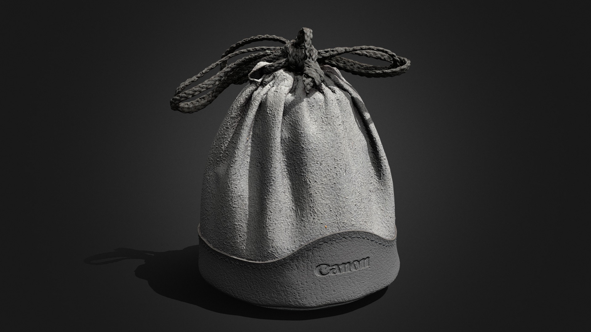 3D model Lens Case - This is a 3D model of the Lens Case. The 3D model is about a hat with a feather on it.