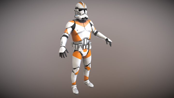 Phase 2 212th trooper 3D Model