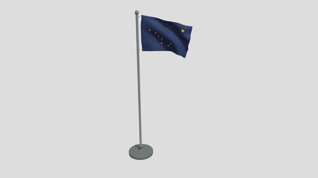 Animated Flag Of Alaska State