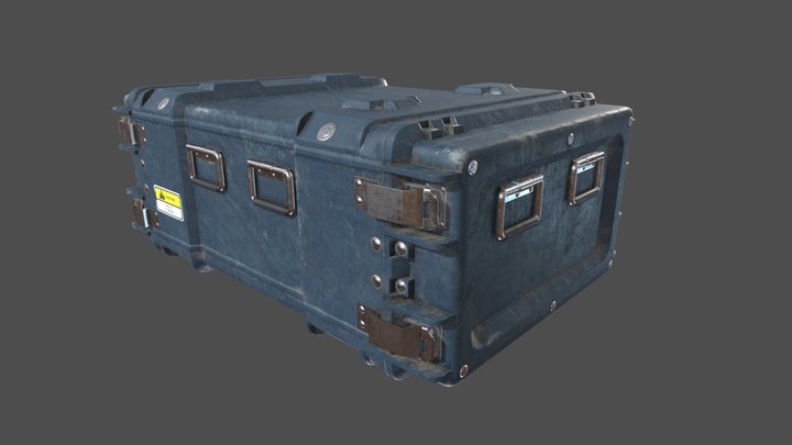 Pelican Hardigg Military Crate 3D Model