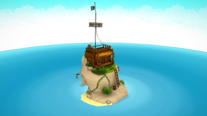 Pirate Hideout 3D Model