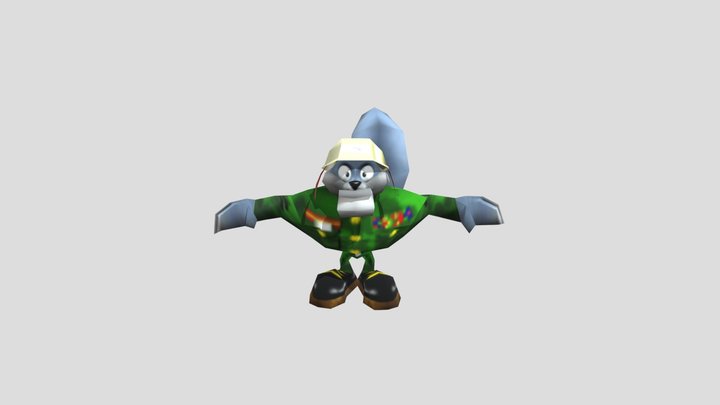 Nintendo 64 - Conkers Bad Fur Day - Sergeant 3D Model