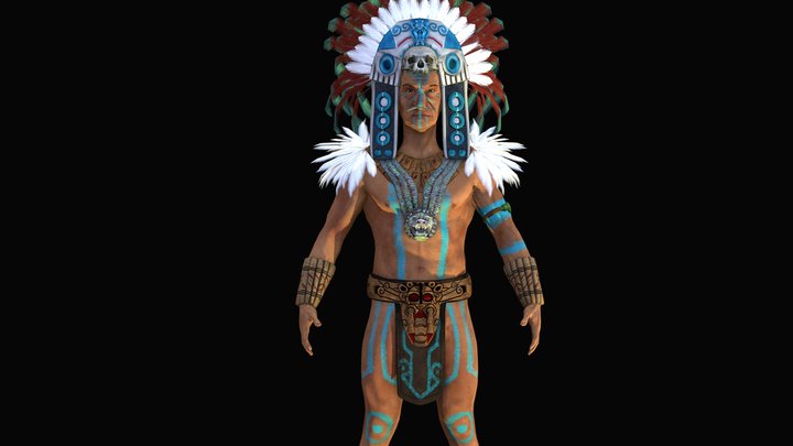Mayan Shaman 3D Model