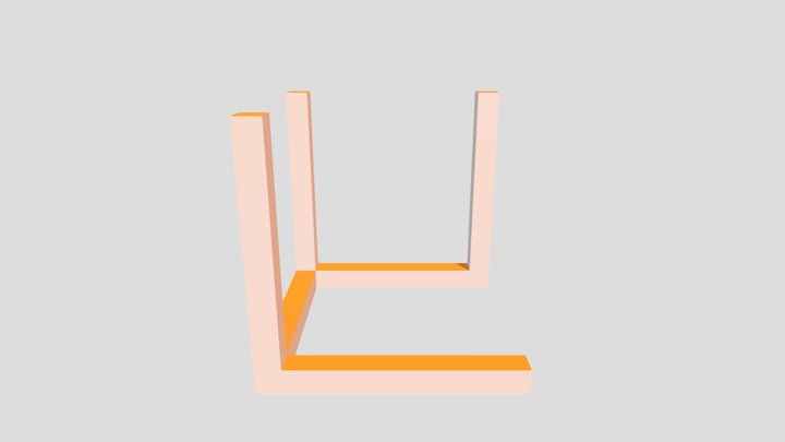 Rhino Colored Incomplete Cube 6/3 3D Model
