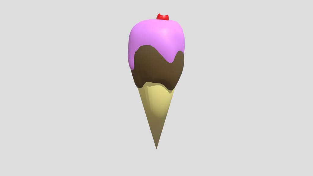 ice cream (strawberry and chocolate)