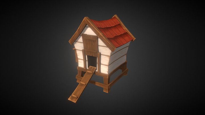 Chicken Coop 3D Model