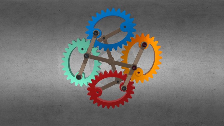 Crosslink Ellipse Gears II – Modèle 3D gratuit STL