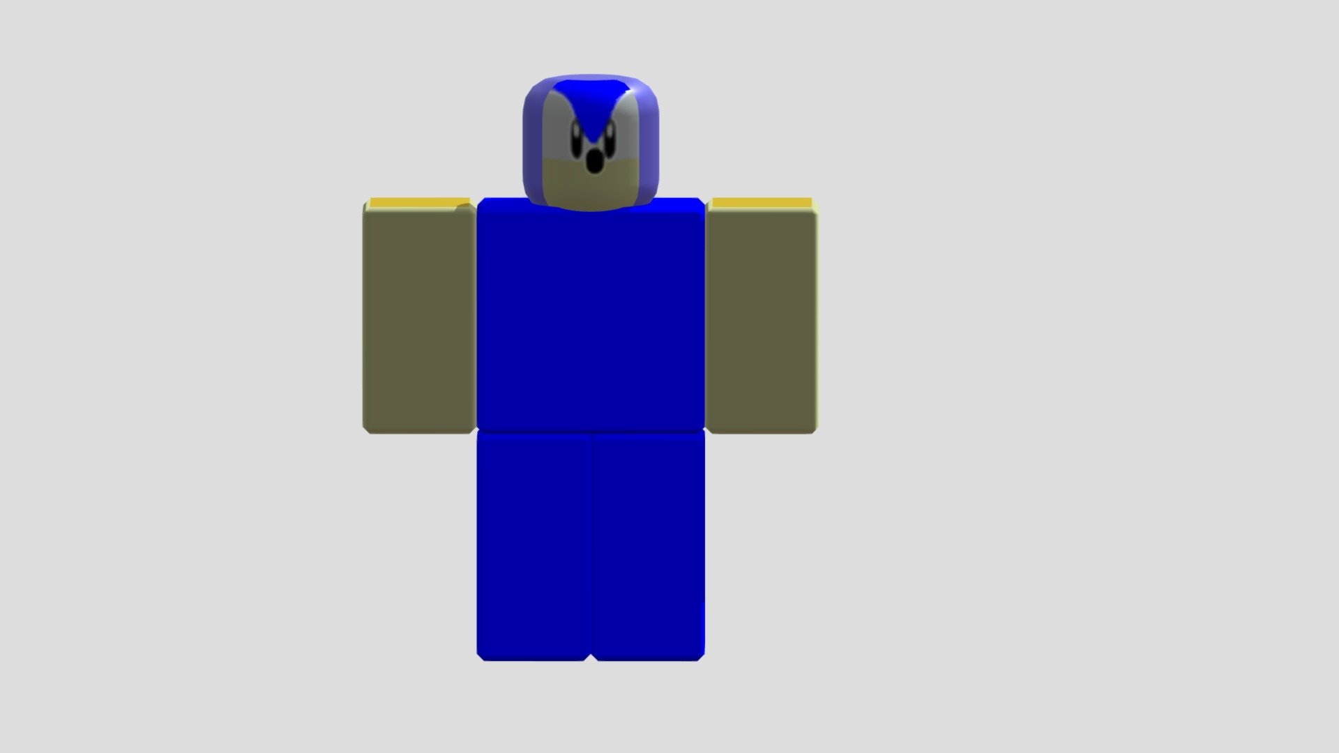 i made a sonic model in the roblox style (i used blender) : r