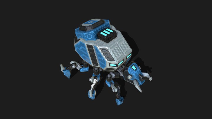xWar: Anti Nuke Bot 3D Model