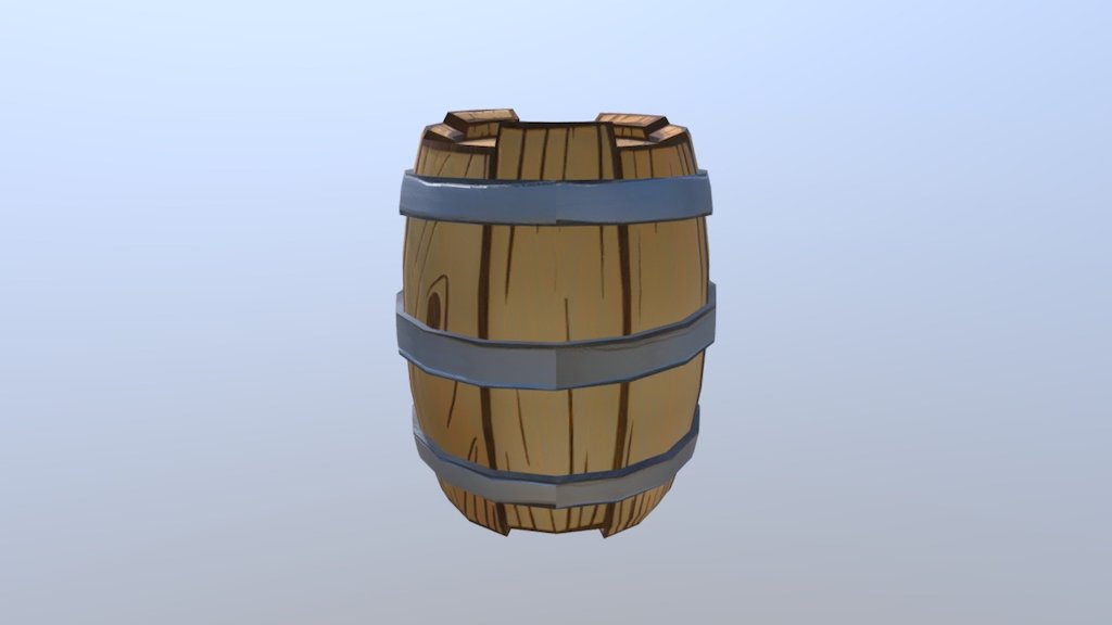 Wood Barrel Model