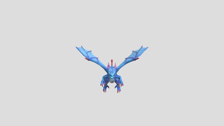 Blue dragon 3D Model