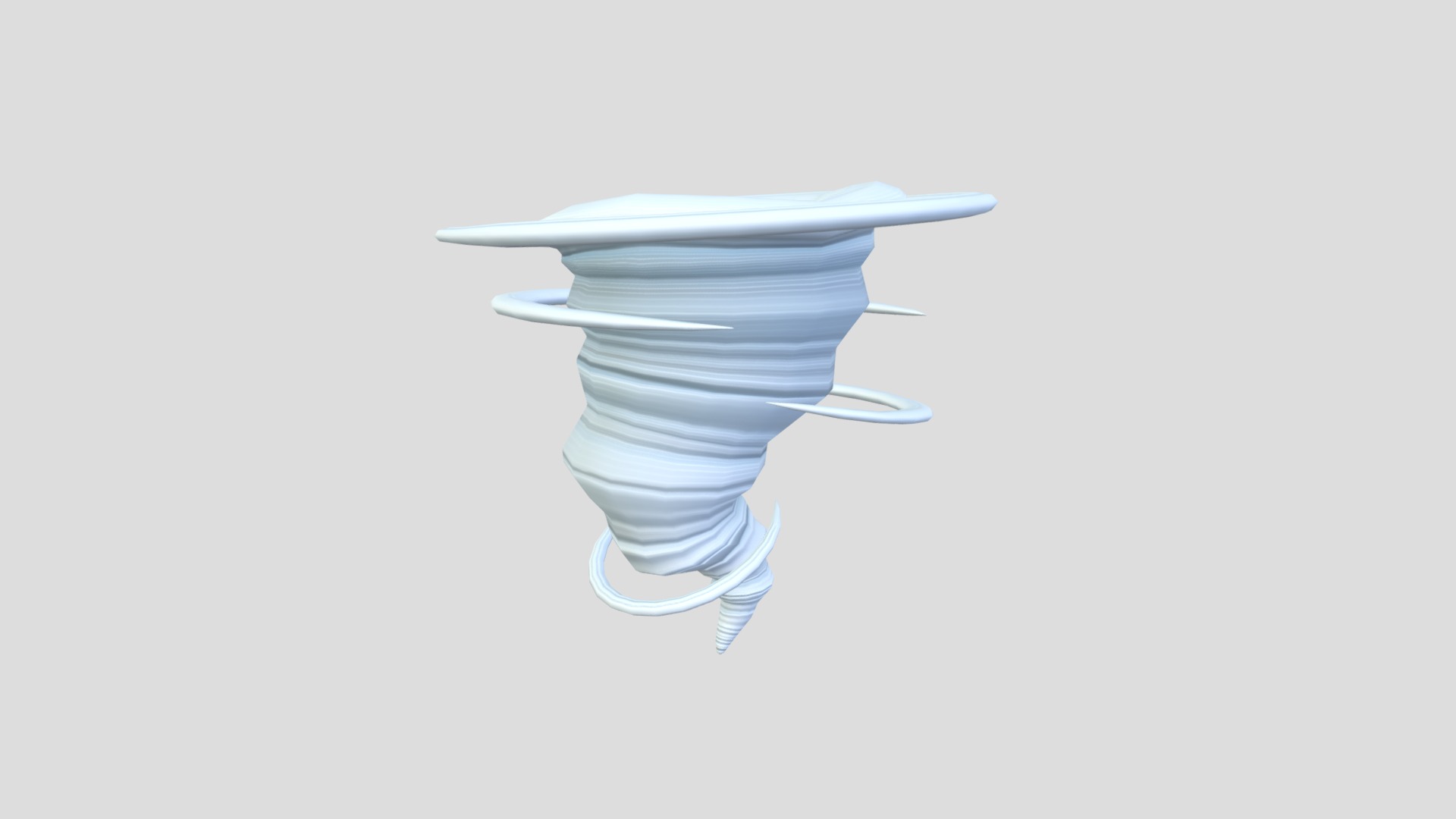 3D model Tornado - This is a 3D model of the Tornado. The 3D model is about a clear glass bowl.