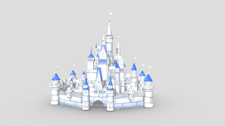 Disney Castle 3D Model