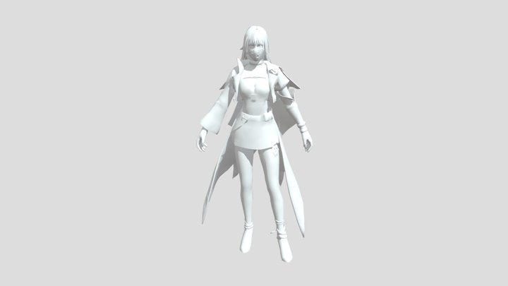 Assasin Girl Untitled 3D Model