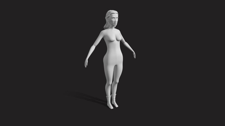 Personaje-Esculpido-Galli-Cande 3D Model