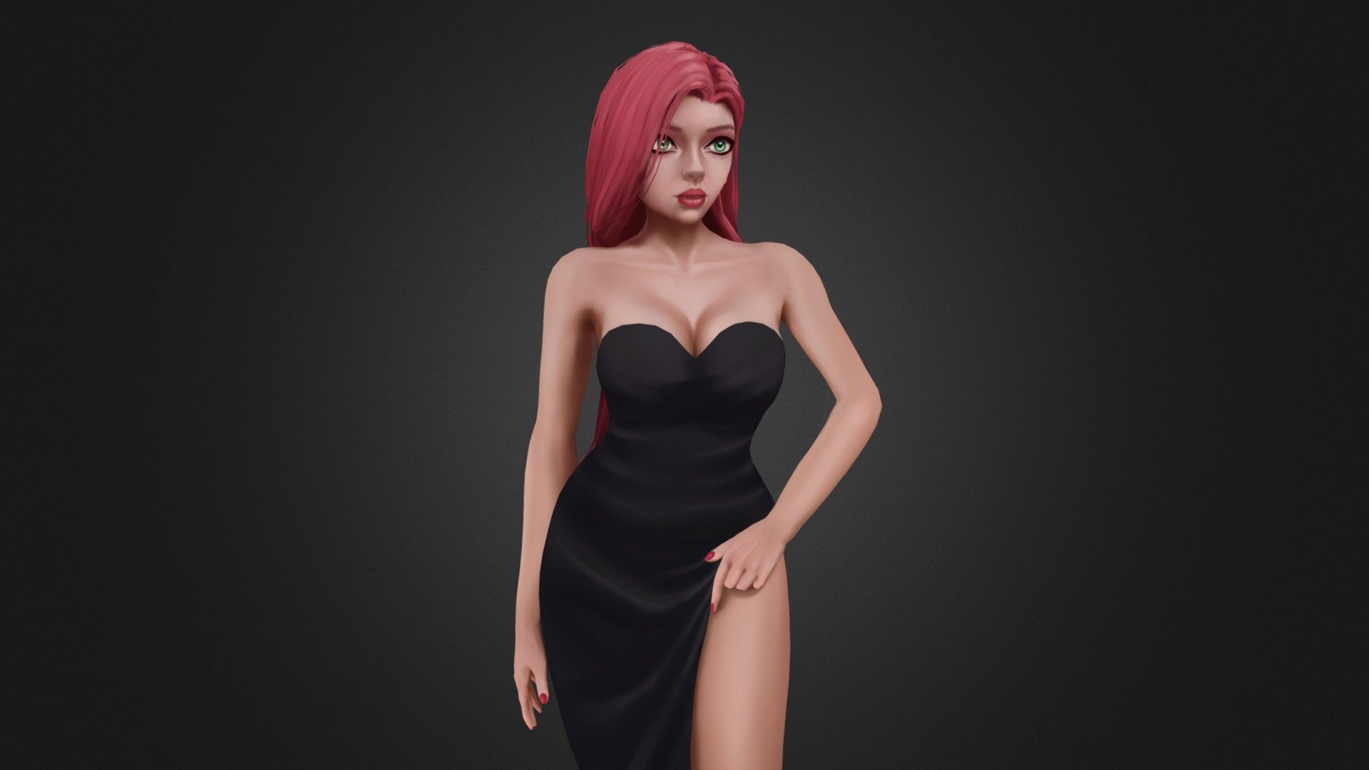 black jessica rabbit dress Jessica Rabbit Corset Costume Dress main image 1