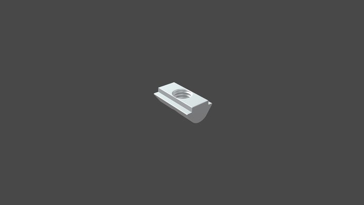 【NUD-06 崁入式螺帽】T-Slot Nuts 3D Model