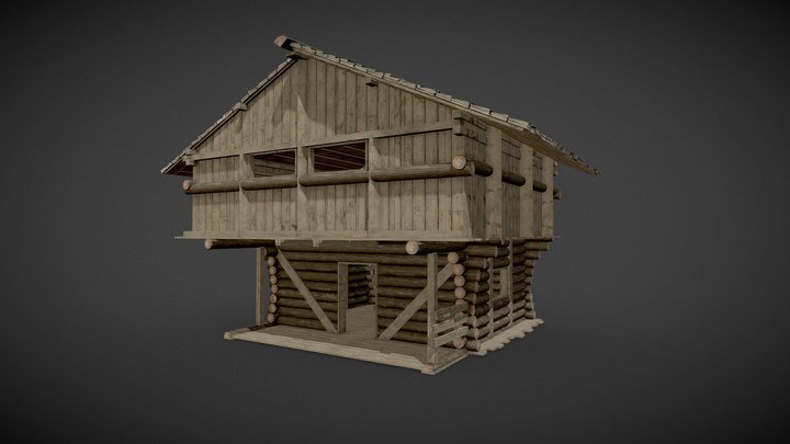 Wooden house - AR/VR/MX Metaverse Ready 3D Model