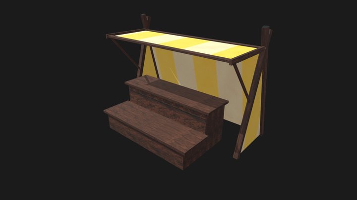 Medieval Stall 3D Model