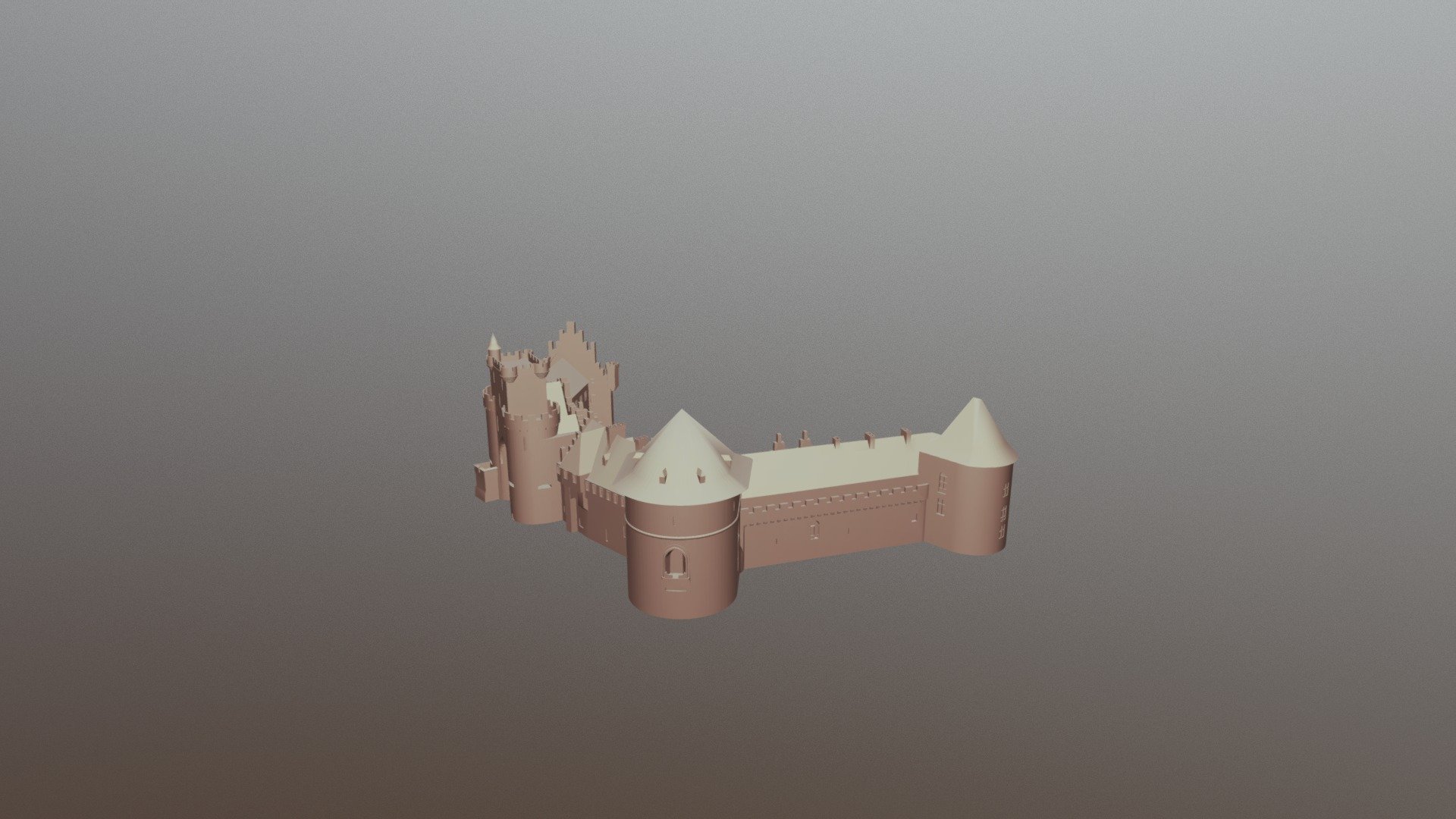 Castle - 3D model by Kevin (@kevinverhagen) [73ddfe3] - Sketchfab