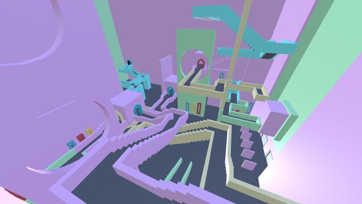 Squid Game -- The staircase 3D Model