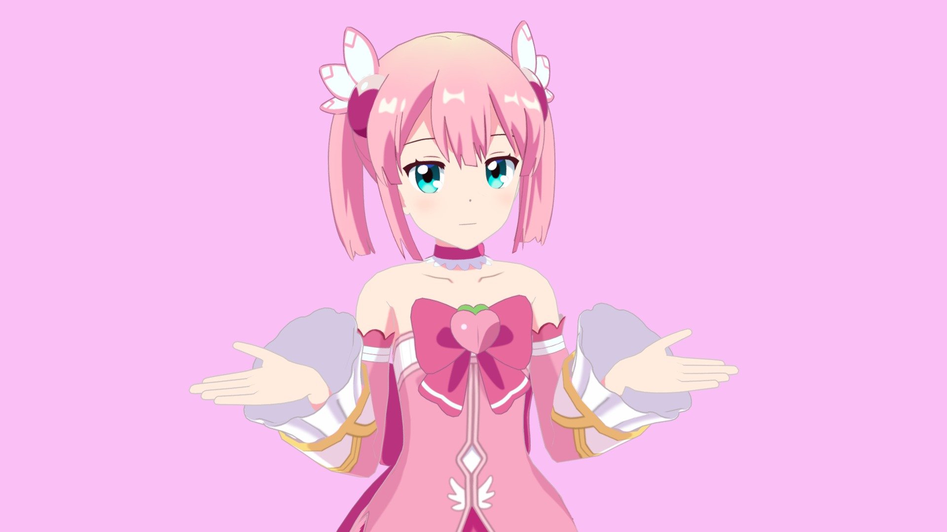 Chiyoda Momo - 3D model by Phantasmnaruga (@Phantasmnaruga) [73dec1f]