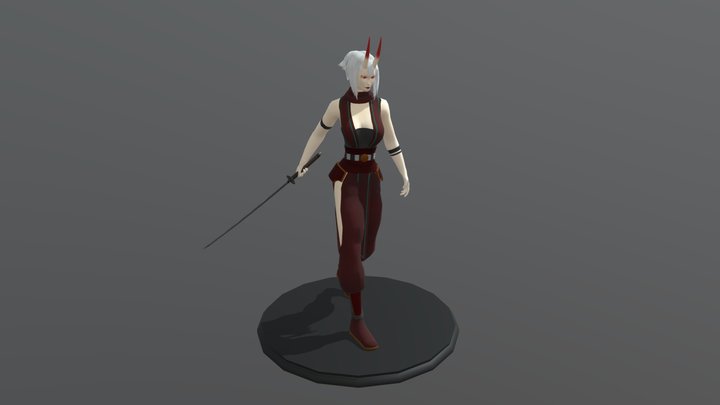 Game character Oni 3D Model