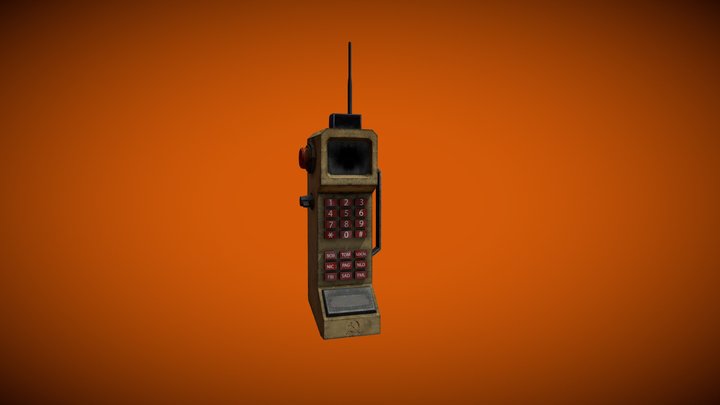 Telephone Post-Apocalyspe Soviétique 3D Model