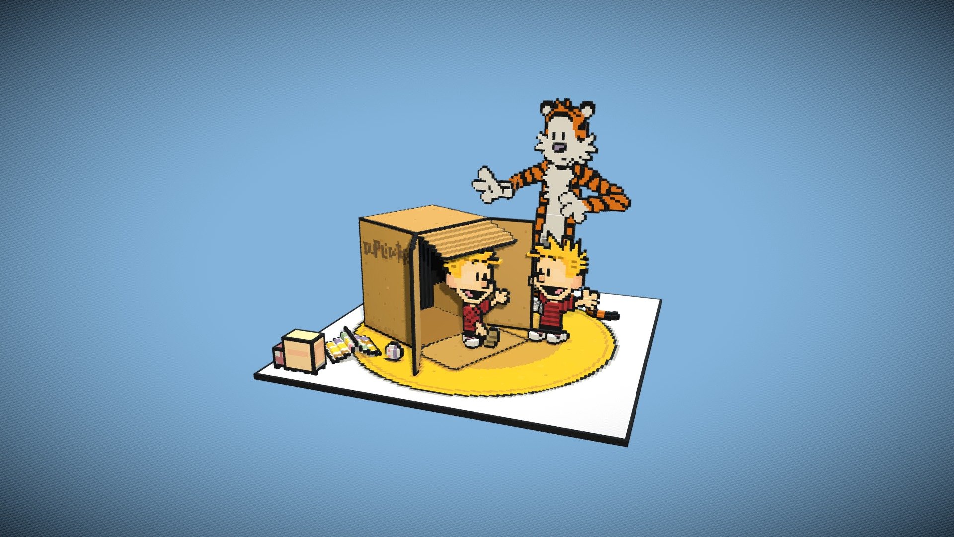 Calvin and Hobbes Transmogrifier - 3D model by Mike.Nicholson [73e37ac 