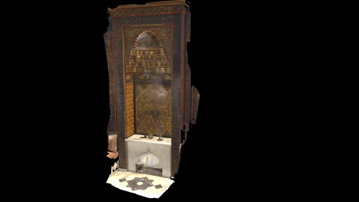 Pitt Nationality Room: Syria-Lebanon Room wall 3D Model