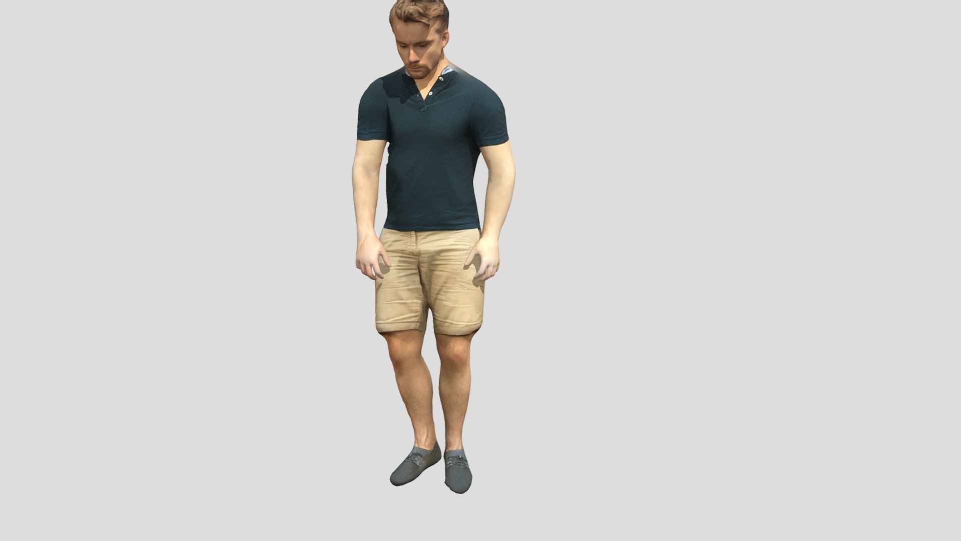Human 3D model scanned with iPhone X