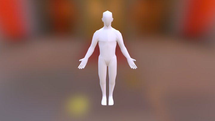 Test character low poly 3D Model