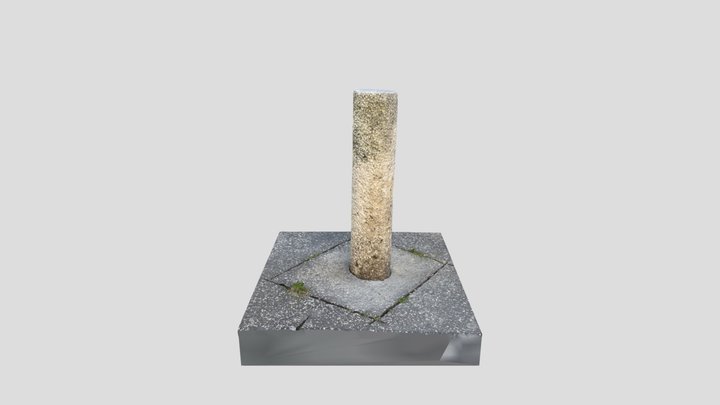 Stone Bollard Bratislava 3D Model