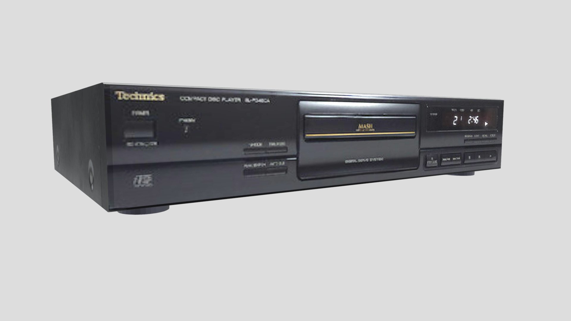 Technics CD Player Download Free 3D model by ustoopia [73e76ed