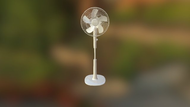 落地扇 简模 3D Model