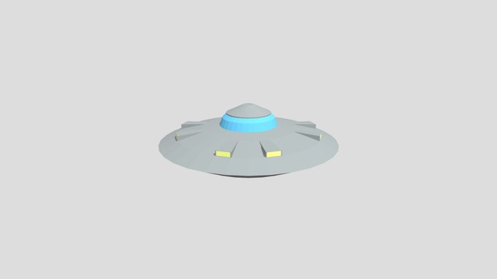 UFO Low-poly 3D Model