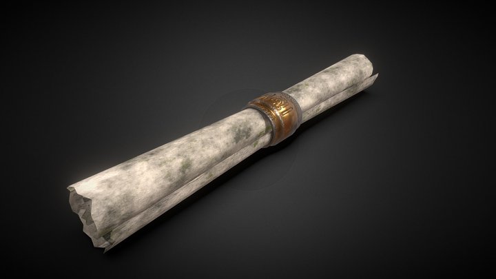 Old / Ancient Scroll 3D Model