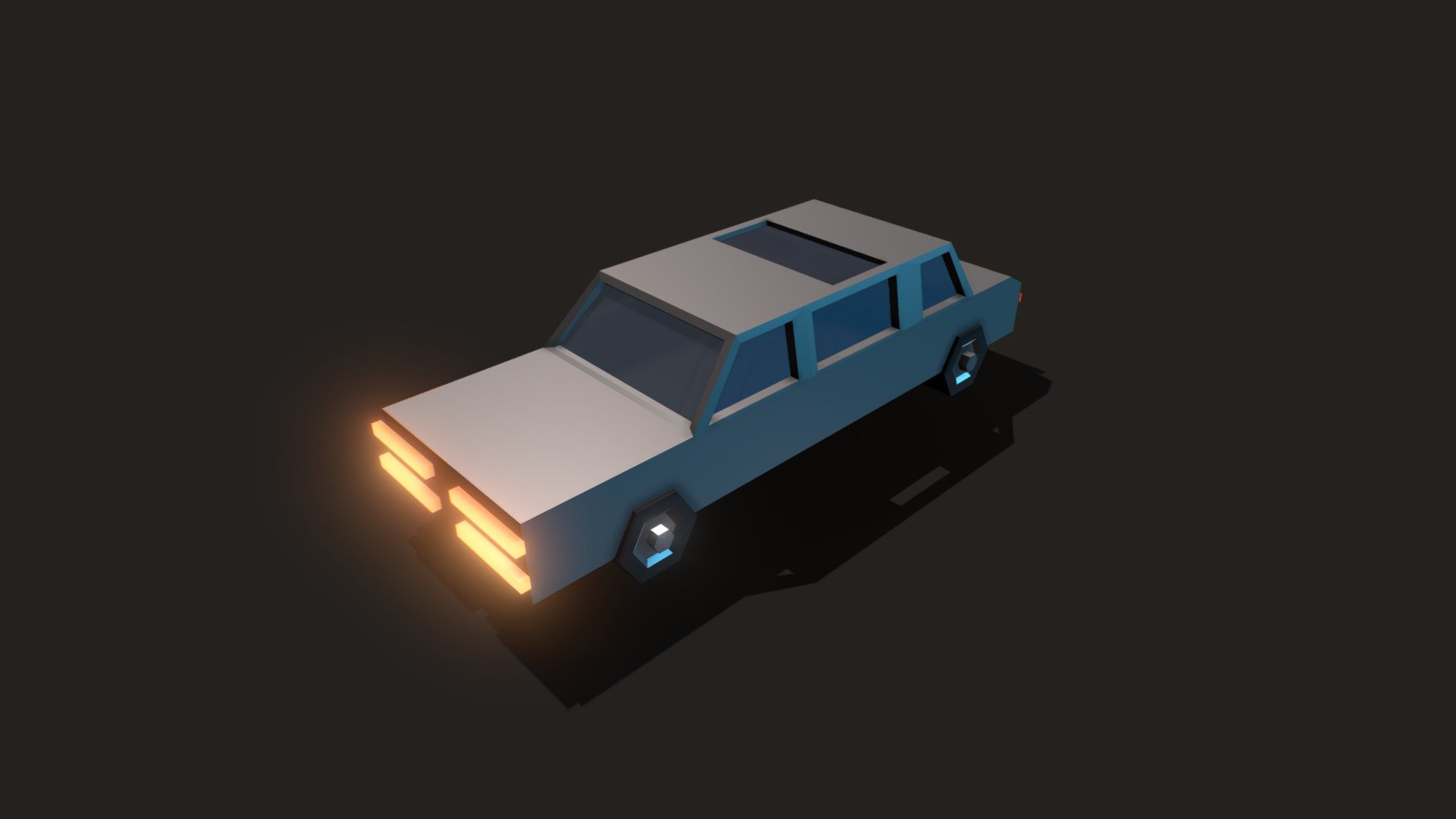 limousine lowpoly