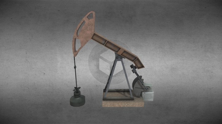 Oil Pump Jack 3D Model