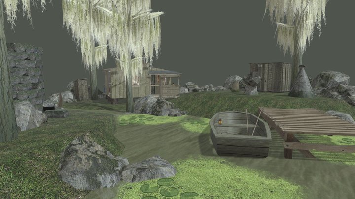 DAE Diorama - Forest Loner 3D Model