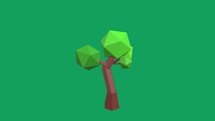 Low Poly Tree 2 3D Model
