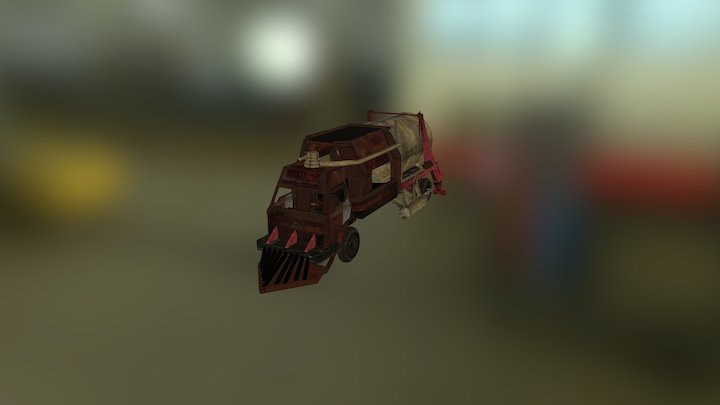 Steam Punk Style Truck 3D Model