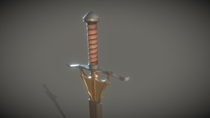 One-handed sword "Friday" 3D Model