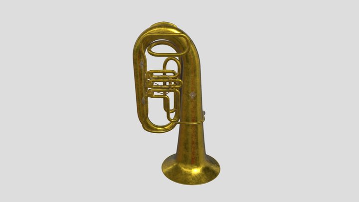 Orchestral trumpet | Оркестровая труба 3D Model