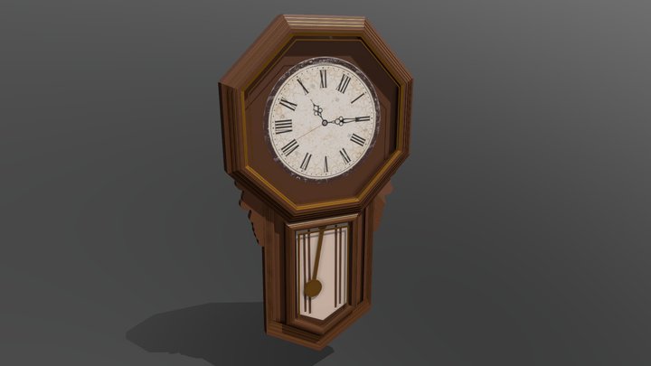 Vintage clock - Free model 3D Model