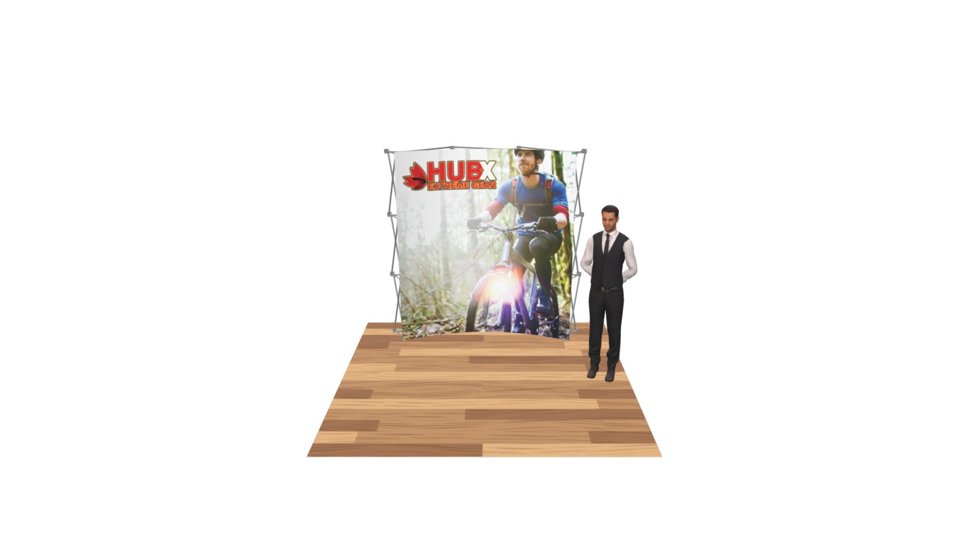 RPL 8ft X 8ft Curved Display No Endcaps