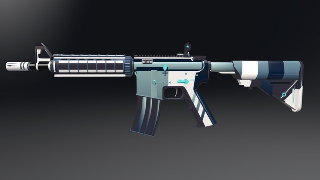 M4A4 Niflheim 3D Model