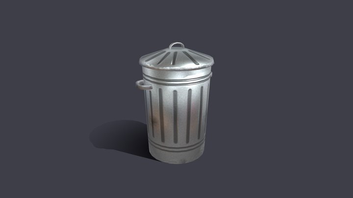 Trash Bin 3D Model