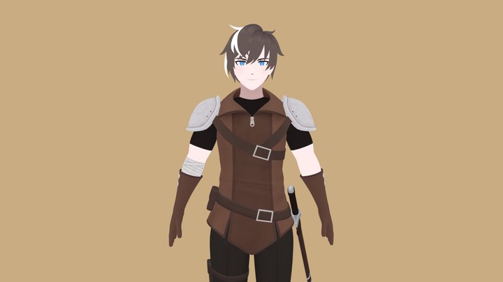beutword Anime 3D Model